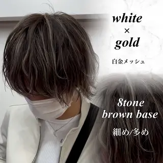 カラー メンズ メンズ/メッシュ ‪‪/セット/aoiのヘアスタイル