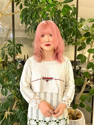 ミディアム Hair & make Lamp所属・梅田のブリーチ特化 美容師KAI🥰のヘアスタイル