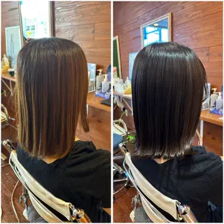 ミディアム カラー peal ark いろはのヘアスタイル