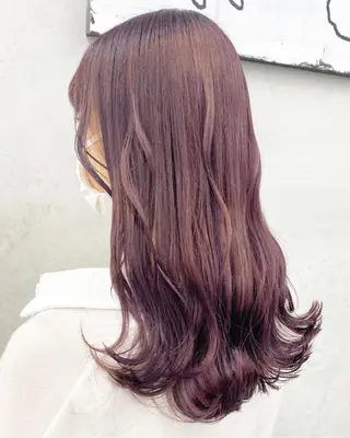 セミロング カラー 榎園 由美のヘアスタイル