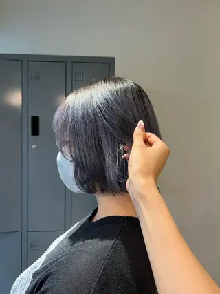 ショート カラー ワタナベ モカ🦢ダブルカラーのヘアスタイル