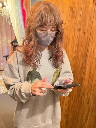 セミロング カラー カラーパティシエ facce🌼ikoのヘアスタイル