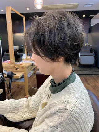 ショート 縮毛矯正/ショート/ レイヤー/畑中正敏のヘアスタイル