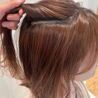 ミディアム DX SHARE SALON所属・matka白髪ぼかし 大人ヘア/KEIKOのヘアスタイル