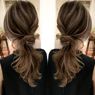 ロング カラー 小顔ボブ jilblanカホのヘアスタイル