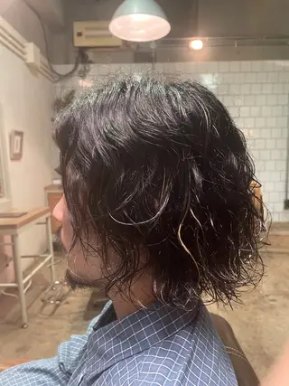 ミディアム メンズ オオシロ ユウマのヘアスタイル