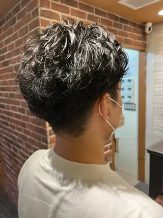 ショート パーマ メンズ さかい なつみのヘアスタイル