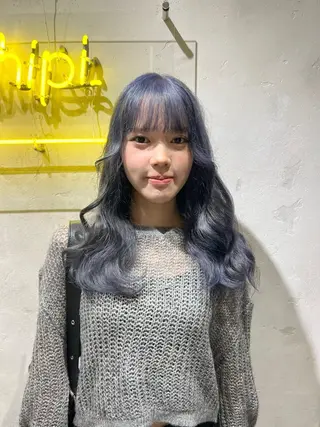 ミディアム デザイン🥇複雑履歴 ハイトーン特化のヘアスタイル