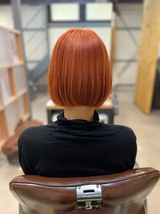 ショート カラー 女性理容師 さちのヘアスタイル