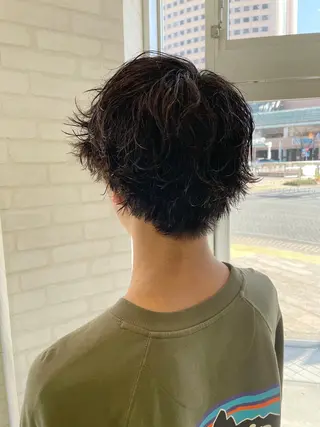 パーマ メンズ ケアブリーチ /髪質 改善/古橋圭史郎のヘアスタイル