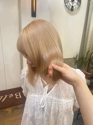 ミディアム kahona/カラー /パーマ/銀座のヘアスタイル