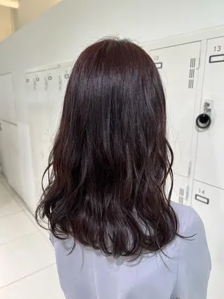 セミロング カラー 【暖色カラー特化】 中山由梨のヘアスタイル