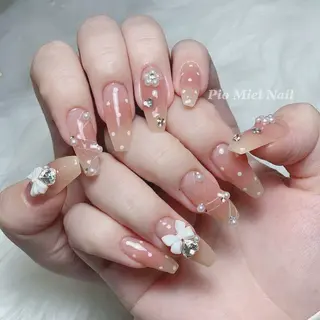 ネイル HANA 長さだしのネイルデザイン