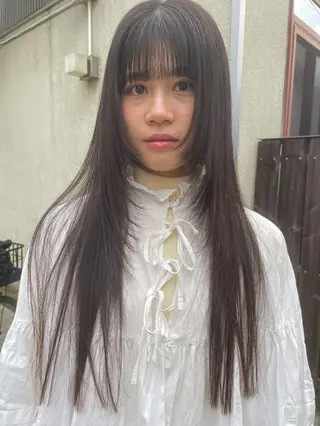 ミディアム カラー パーマ CEINE【セーヌ】 三軒茶屋のヘアスタイル