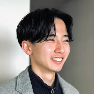 ショート パーマ メンズ スパイキーショート 大人パーマ 丸山のヘアスタイル