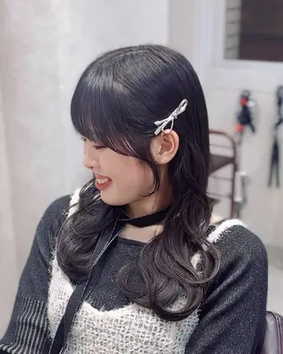 ロング カラー ヘアアレンジ suzuka/透明感 カラー 美髪縮毛矯正のヘアスタイル