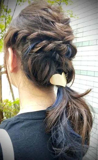 ロング カラー ヘアアレンジ hair make FeeL【ヘアーメイクフィール】所属・平松 舞衣のヘアスタイル