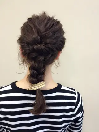 セミロング ロング ヘアアレンジ 沢田 瞳のヘアスタイル