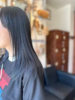 セミロング カラー インナーカラー指名 No.1菊池柊真のヘアスタイル