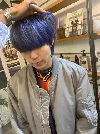 ショート カラー ハッシュカット カシマハヤトのヘアスタイル