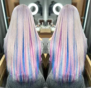 ロング ヘアアレンジ カラー メンズ 韓国ヘアならお任せ♡ 馴染ませ達人👸yuのヘアスタイル