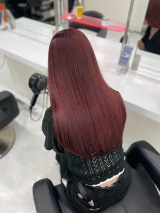 ロング カラー ハイトーン🤍ブロン ド🤍MISAKIのヘアスタイル