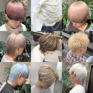 ショート カラー メンズ ハイトーン特化🌟 カワシマシュンスケのヘアスタイル