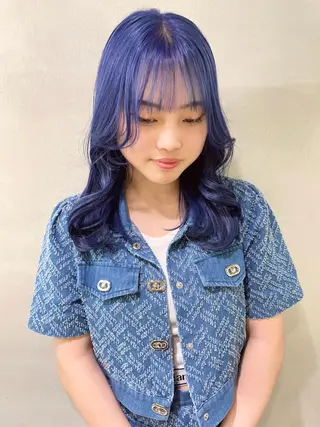 セミロング カラー 心斎橋/ブリーチ minamiのヘアスタイル