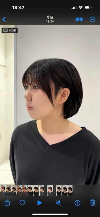 ショート 飯田 真澄のヘアスタイル