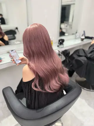 ロング カラー 🩷暖色カラー🩷 BONのヘアスタイル