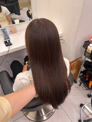 カラー 🥯縮毛/レイヤー/ ベージュヘア🥯のヘアスタイル