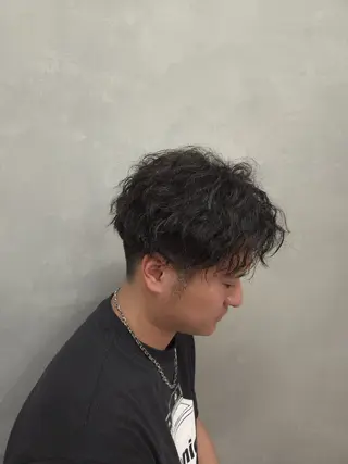 ショート パーマ Elilume from zacc所属・渋谷メンズ特化 田中のヘアスタイル