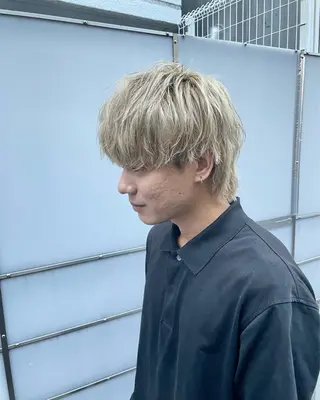 ミディアム カラー メンズ メンズ特化美容師/ 藤戸 椋のヘアスタイル