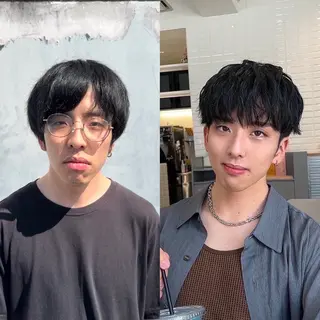 カラー パーマ ヘアアレンジ メンズ 韓国ヘア×2way 🇰🇷和知拓郎のヘアスタイル