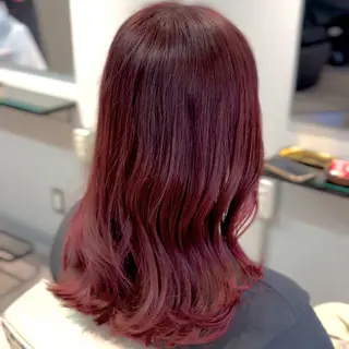 セミロング 🎀暖色カラー／ボブ 🎀MOMONAのヘアスタイル