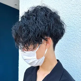 ショート パーマ ヘアアレンジ メンズ men’s salon NOA solte. 【メンズサロン ノアソルテ】所属・メンズパーマ職人 加藤 弘貴のヘアスタイル