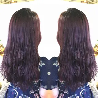 ロング カラー パーマ ヘアアレンジ エグチ アキラのヘアスタイル