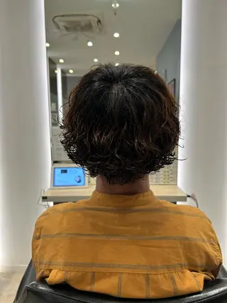 パーマ メンズ 立川/ハイトーン/ 髪質改善/田中柚のヘアスタイル