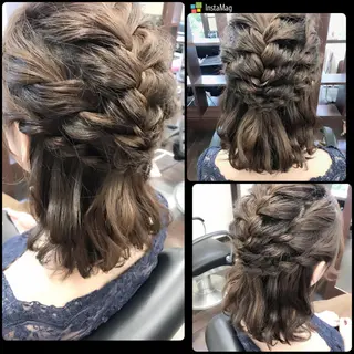 ミディアム ヘアアレンジ 沢田 瞳のヘアスタイル