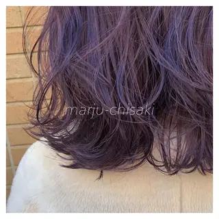 細めハイライト🩶 ボブ/レイヤーカットのヘアスタイル