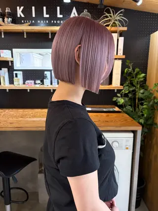 ショート カラー 🧸艶々韓国ヘア 🧁mizunaのヘアスタイル