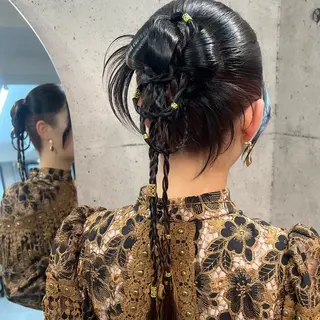 ロング ヘアアレンジ ヘアメイク/髪質改善 🎀Moeri🎀のヘアスタイル