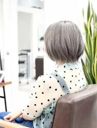 ショート カラー ヘアアレンジ メンズパーマ 特化中澤のヘアスタイル