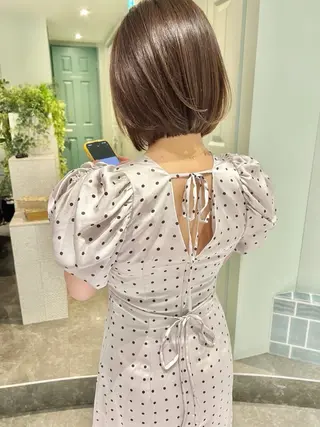 ショート ボブ/顔周りカット /縮毛矯正/鈴木隆太のヘアスタイル