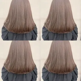 セミロング カラー 透明感/オリーブ/ グレージュ/YUKAのヘアスタイル