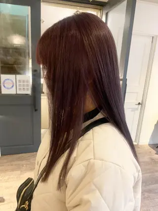 ロング カラー パーマ ヘアアレンジ メンズ キッズ ネイル マツエク・マツパ SALOWIN梅田茶屋町店所属・ウルフレイヤーカット /チヒロのヘアスタイル