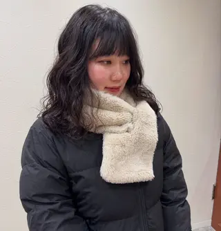 ミディアム パーマ 透明感カラー ☆akoのヘアスタイル