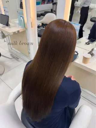 ロング カラー tomona 𝜗𝜚のヘアスタイル