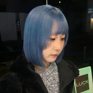 ミディアム カラー デザインカラー 🥨HAZUKiのヘアスタイル