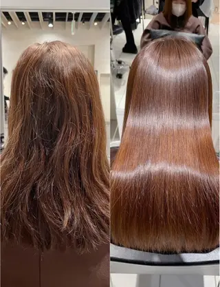 ロング メンズヘア/ 暖色カラー/重松穂美のヘアスタイル